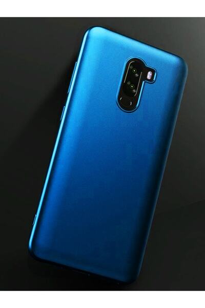 Molly Pocophone F1 Uyumlu Mavi Mat Silikon Kılıf