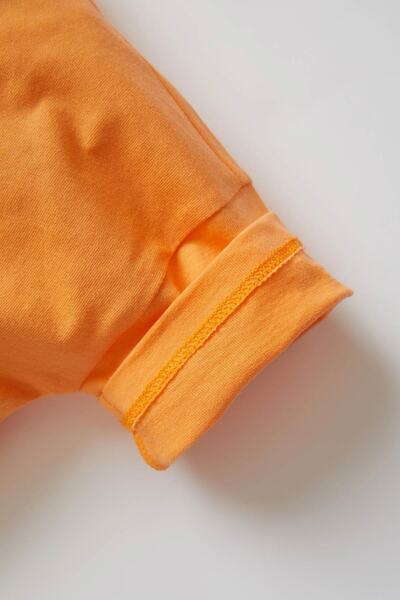 DeFacto Baby Boy Basic Button Collar Short Sleeve T-Shirt