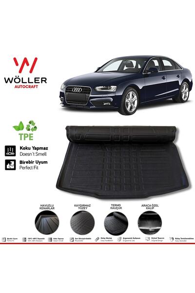 wöller Audi A4 Bagaj Havuzu 2008 2015 Arası 3d Ultraflex Esnek