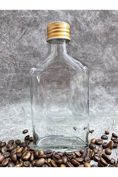 COLDBREWTREND Brew Transparent - 200 ml Black Leakproof Cold Coffee Empty Glass Bottle