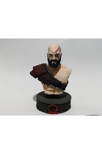 3D God Of War Kratos Figür Büst Stand 10cm