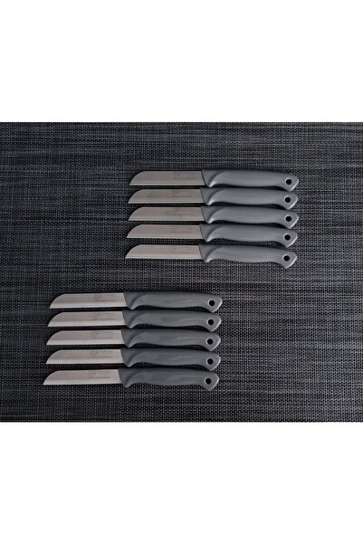 Solingen Meyve Bıçağı 10'lu Simli Gri