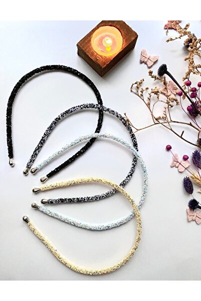 irembaby Kadın Saç Tacı Parlak Kristal Işıltılı Taç Simli Taşlı 4'lü Set