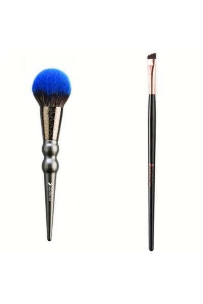 nascita Ocean Oval Structure Blush Brush + Professional Slanted Eyeliner Brush