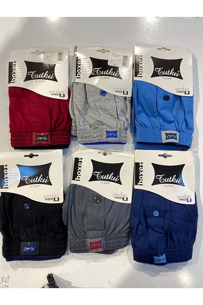 Tutku 6' Cotton Boxer Pierre Cardin με κάλτσες μπαμπού, δώρο 2 τεμαχίων