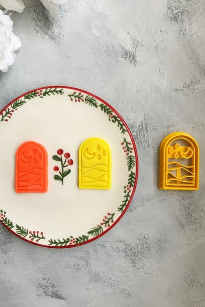 CESTOPİENO Moon Star Sea Dough Shaper / Ceramic Mold