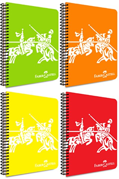 Faber Castell Canlı Renkler1 Spiralli A4(21x29.7cm) Pp(plastik)kapak 100 Yp Ç...