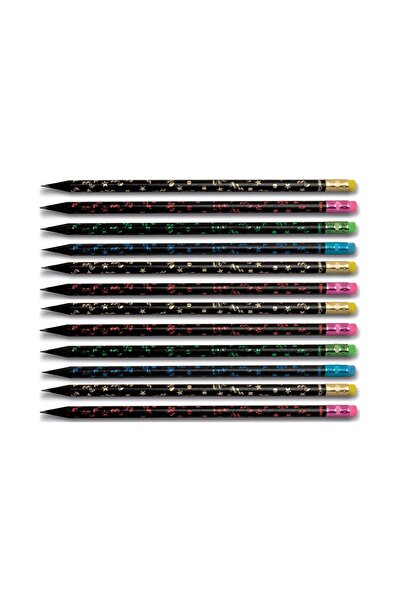 Faber Castell قلم رصاص للجسم الأسود للحفلات 2 ب 12 قطعة