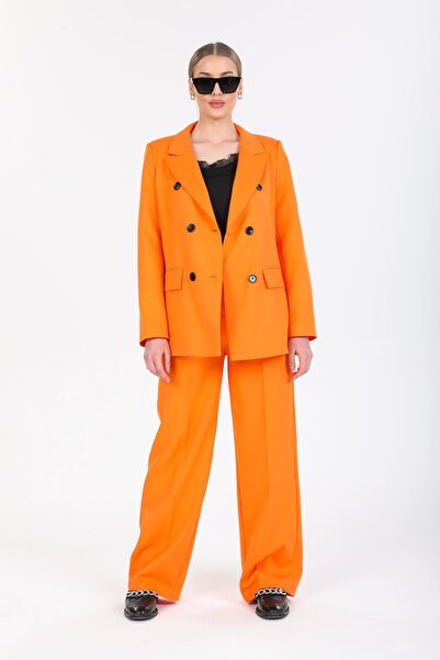 Pitti Жіночий двобортний піджак, чорний, на ґудзиках, 60390