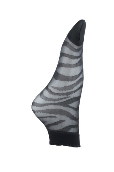 Rozina Desenli 20 Den Patik Çorabı - Zebra - Sd-20-r