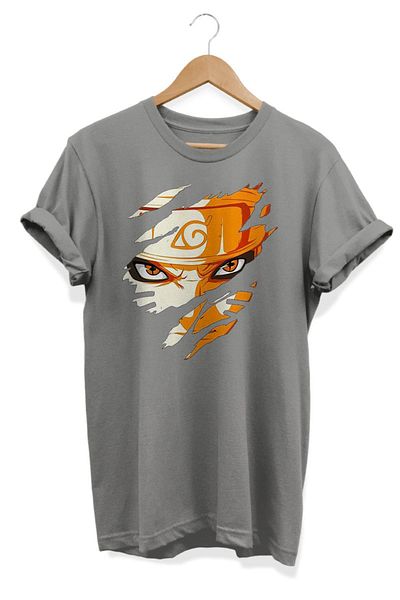 karikatürstore Naruto Japanese Anime Printed Oversize T-Shirt