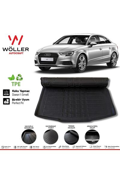 wöller Audi A3 Sedan Bagaj Havuzu 2013 2020 Arası Uyumlu 3d Ultraflex Esnek