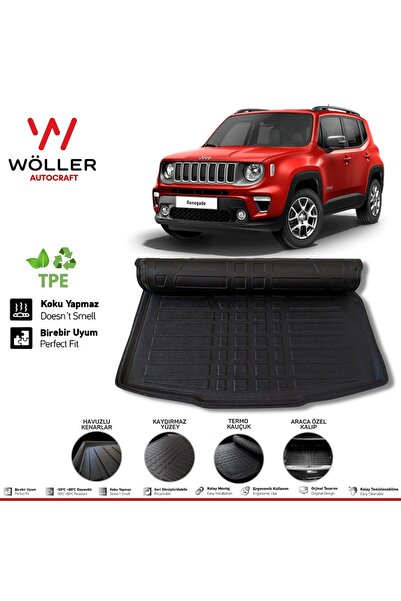 wöller Jeep Renegade Bagaj Havuzu 2014 Sonrası 3d Ultraflex Esnek