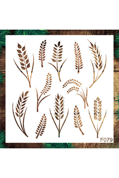 STENCİLTASARIM Stencil Tasarım F079 Buğday - Dekoratif Duvar, Fayans Ve Eşya ...