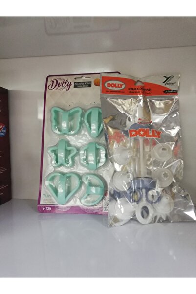 Dolly Set de 2 forme pentru prăjituri și pompă de cremă