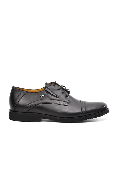Dr.Flexer 021402   Model Men's Casual Black Genuine Leather Shoes