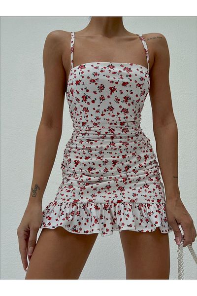 Look Kadıköy Rochie cu volante florale