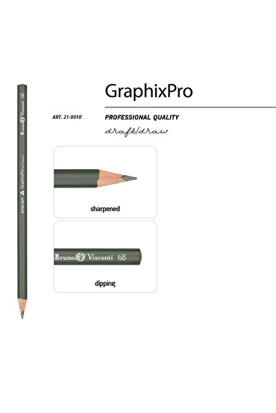 Bruno Visconti "Graphixpro'' 12 Pcs Graduated Pencil Set - B-14B