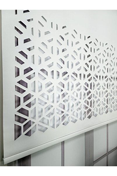 BBB Lazer Stor Perde Mat Kalın Kumaşlı Beyaz Renk Lzr109