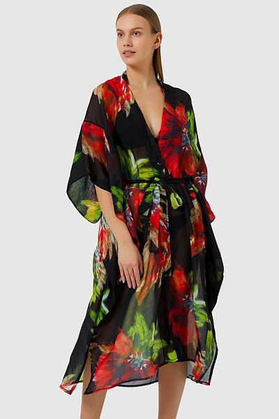 AYYILDIZ 5808 Rochie de plajă neagră