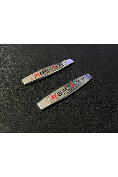 idealaksesuar Audi Rs Compatible Sport Germany Team Goh Metal Fender Logo 2 P...