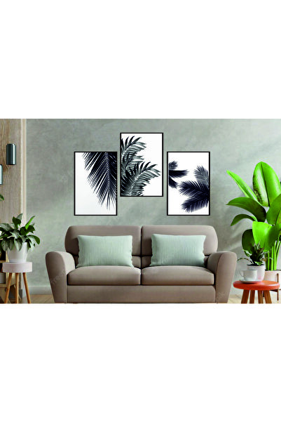 RET Dizayn Nadide Black Salon Table Decorativ Retro Mdf Tablo