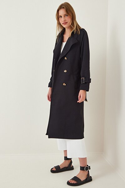 Happiness İstanbul Trench Coat - Black - Parkas