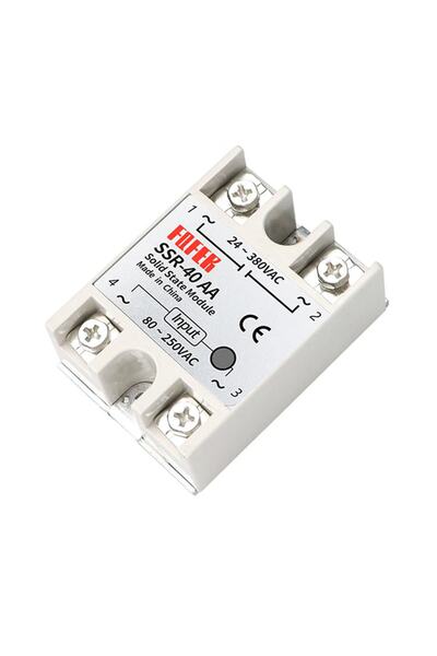 Genel Markalar Ssr-40aa Ssr Röle 40a Ac 24-380v Tek Fazlı Solid State Röle Elektronik Anahtar Termostat Resiztans