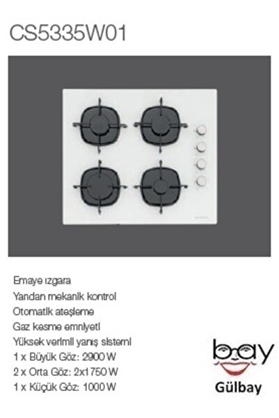 Silverline 3'lü Beyaz Cam Ankastre Set (3490 Oslo 60 Beyaz+cs5335w01+bo6501w01)