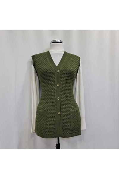 HANEDAN GİYİM Thin Knitwear Mother Vest