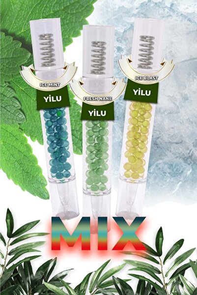 YİLU Mentol Topu 150 Adet Black Ice-ıce Mint-ice Blast Mix.