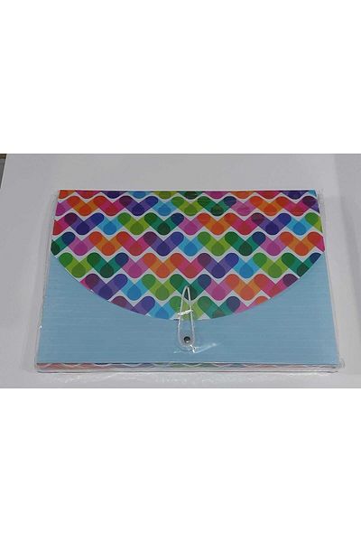 SEYFİKİRTASİYE 13 Compartments Patterned Plastic Gusseted File