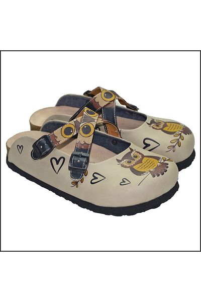 Shoerokee النعال القلب البومة