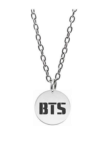 Herşey Nota Bts Müzik Grubu Kolye Kadın Erkek Gümüş Kaplama Düz Zincir 60cm