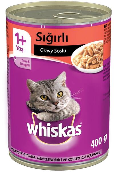 Whiskas Kedi Maması Konserve Biftekli 400 Gr