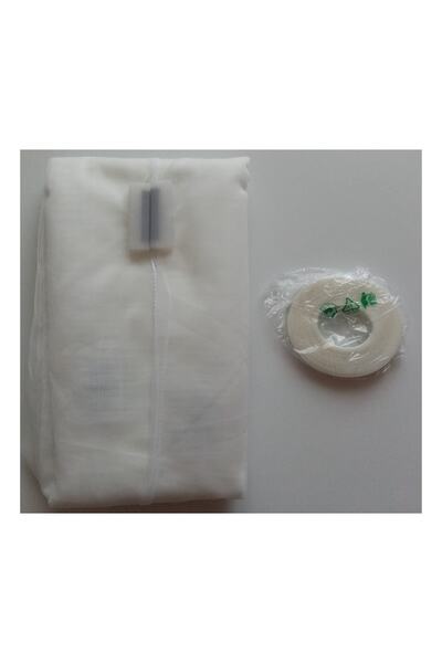 ACY STORE Manyetik Mıknatıslı Kapı Sinekliği 120x210 cm Ebat Tül + 5.6 Metre Beyaz Cırt Bant 7,5 mm Mıknatıs