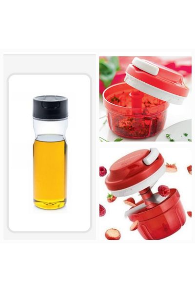 Tupperware Chopper and Duru Oil Pot Double
