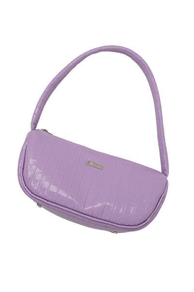 Bakras Τσάντα μπαγκέτας με μοτίβο κροκόδειλου Μπαγκέτα Τσάντα ώμου