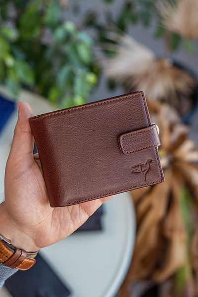 Garbalia Chelsea Tan Men's Wallet - Genuine Leather, with Placket and Zipper, Coin Compartment