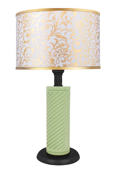 MINIMAL ETICARET VE BILGI TEKNOLOJILERI Eclipse Water Green - Black Lampshade