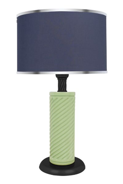 MINIMAL ETICARET VE BILGI TEKNOLOJILERI Eclipse Water Green - Black Lampshade