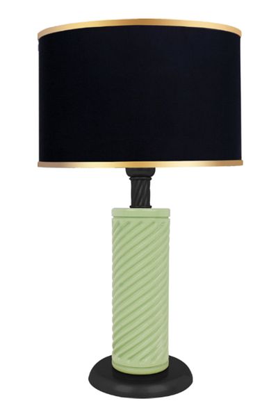 MINIMAL ETICARET VE BILGI TEKNOLOJILERI Eclipse Water Green - Black Lampshade