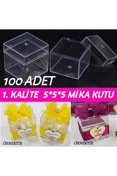 YENİ HEDİYELİK DÜNYAM 5x5 Transparent Box 7 Pieces