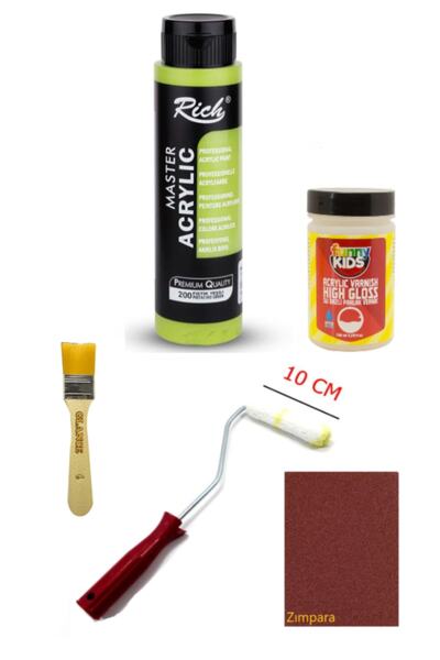 GLANCE Rich Master Akrilik Boya Fıstık Yeşili 500 Cc. Dolap Boyama + Mobilya ...