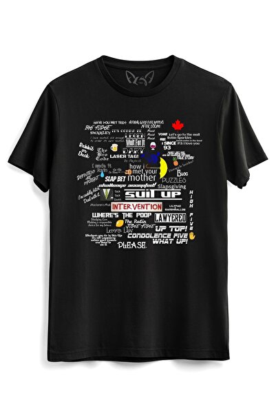 Alfa Tshirt تي شيرت أسود مطبوع عليه صورة How I Met Your Mother