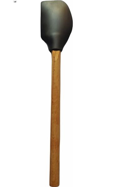 PİNK ROSE Bybirgül Silicone Spatula with Bamboo Handle (2 Pieces)