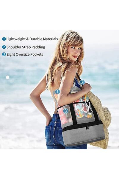 baffhome Термос за къмпинг, плаж, море, пътуване, спорт, студена, топла, изолирана чанта, чанта за външни условия