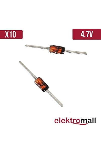 ELEKTROMALL 4.7v Zener Diyot Do35 500ma - 10 Adet