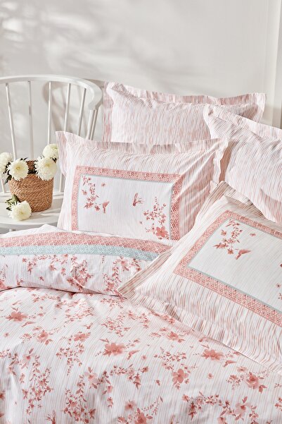 Yataş Minella Ranforce Double Duvet Cover Set - Blush