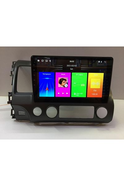 FTH SOUND Honda Civic Fd6 Multimedia Tape 10" Android 11 2gb Ram 32 Gb Memory Camera Gift